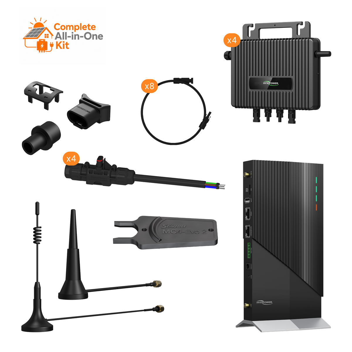 HYXi 2-in-1 Microinverter Kit for 8 Solar Panels