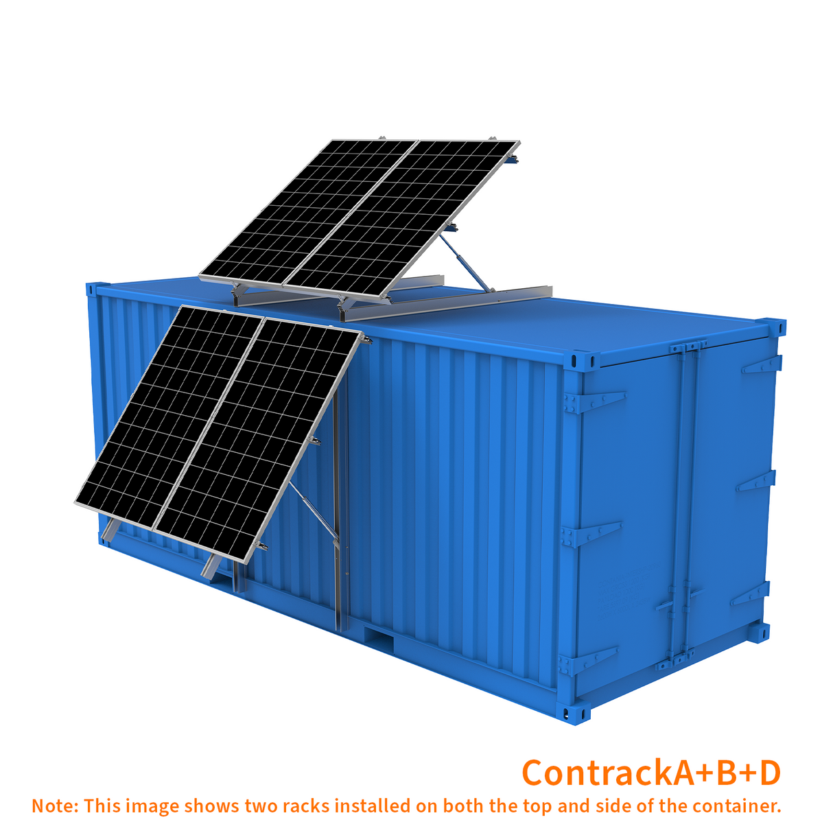Elios Contrack A+B | Container Racking for 2 solar Panels