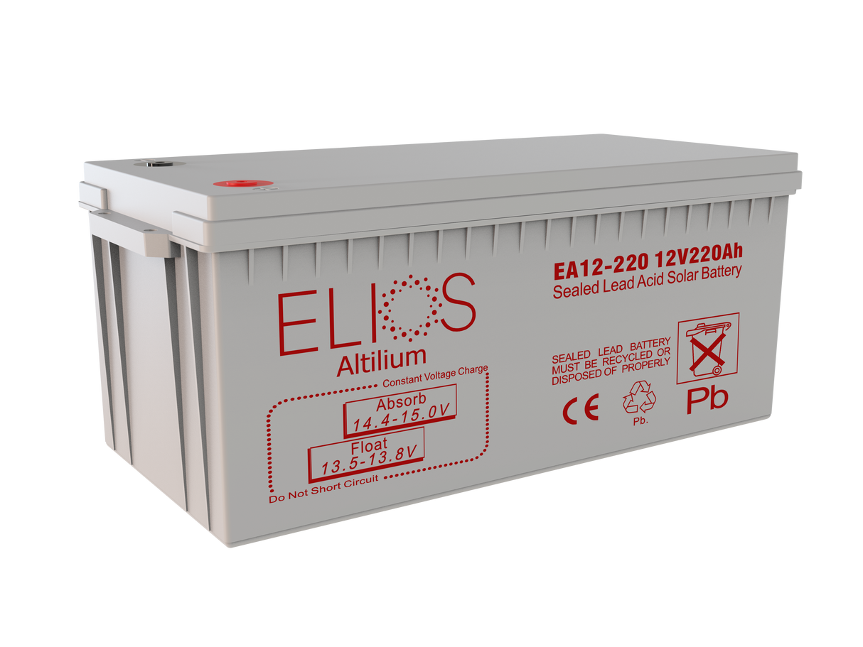 Elios Altilium EA12-220 | Sealed Rechargeable Lead Acid AGM Battery | 12V-220Ah