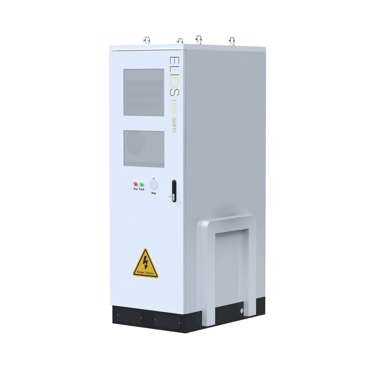 Armoire de stockage d'énergie au lithium haute tension Elios Litio EE-HV 30,7–61,4 kWh pour usage commercial | Intérieur et extérieur | Homologuée UL