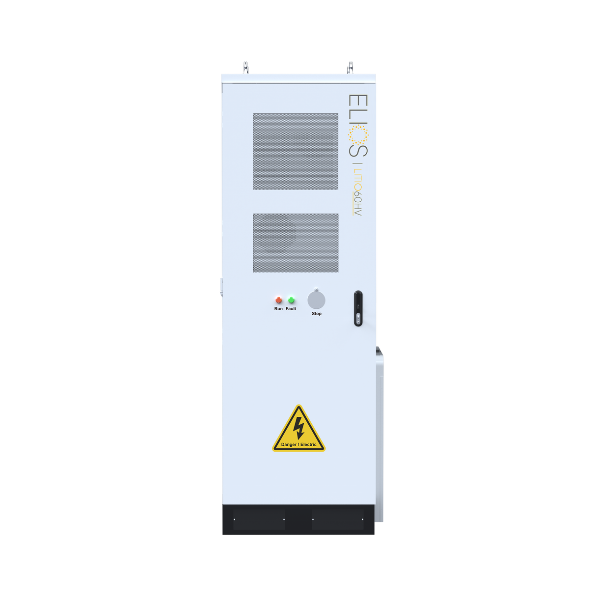 Armoire de stockage d'énergie au lithium haute tension Elios Litio EE-HV 30,7–61,4 kWh pour usage commercial | Intérieur et extérieur | Homologuée UL