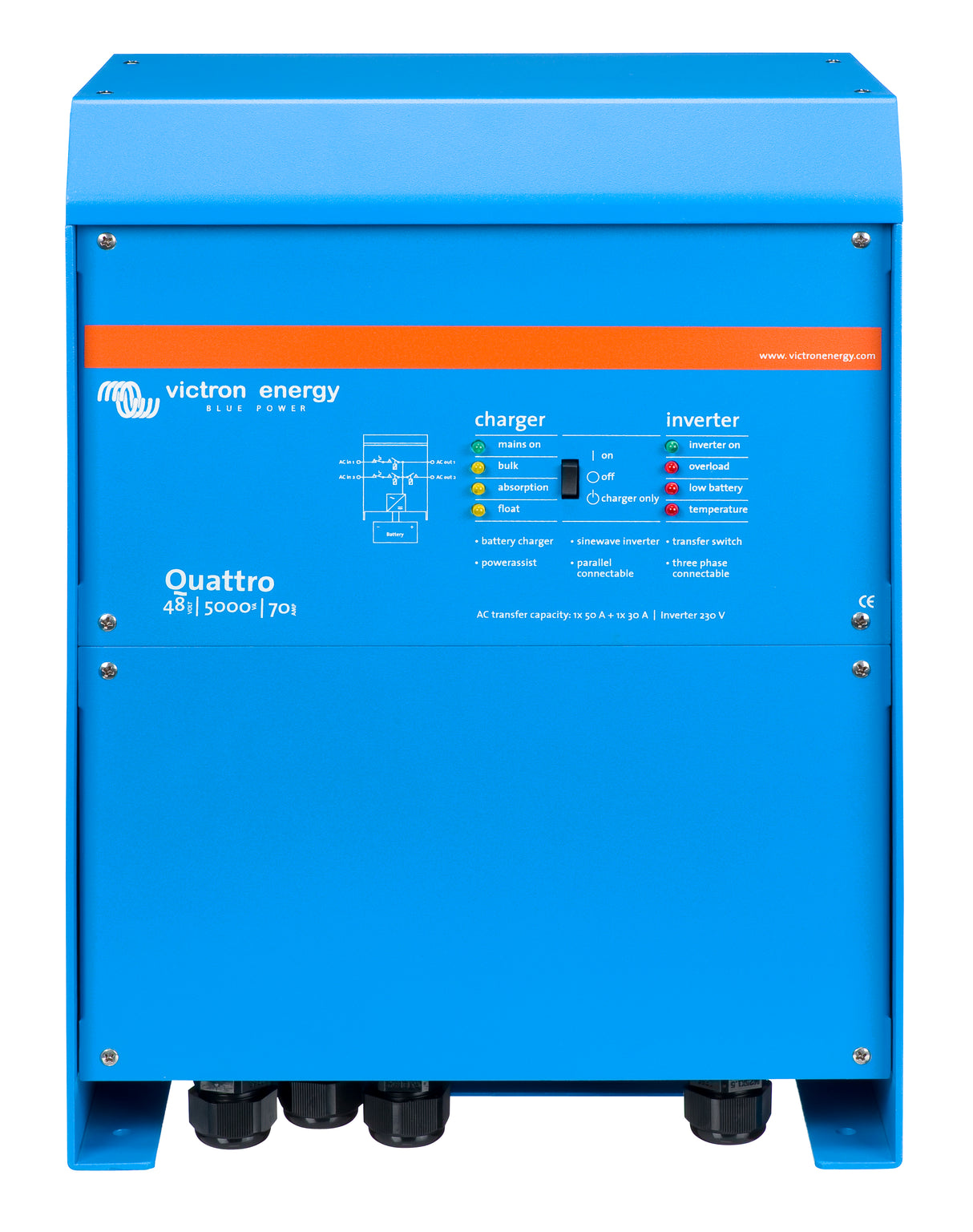 Victron Energy Quattro 48/5000/70-100/100 120 V VE.Bus (UL) | QUA482501102