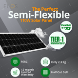 Elios Voltaic 110F | 110W Semi-Flexible Solar Panel