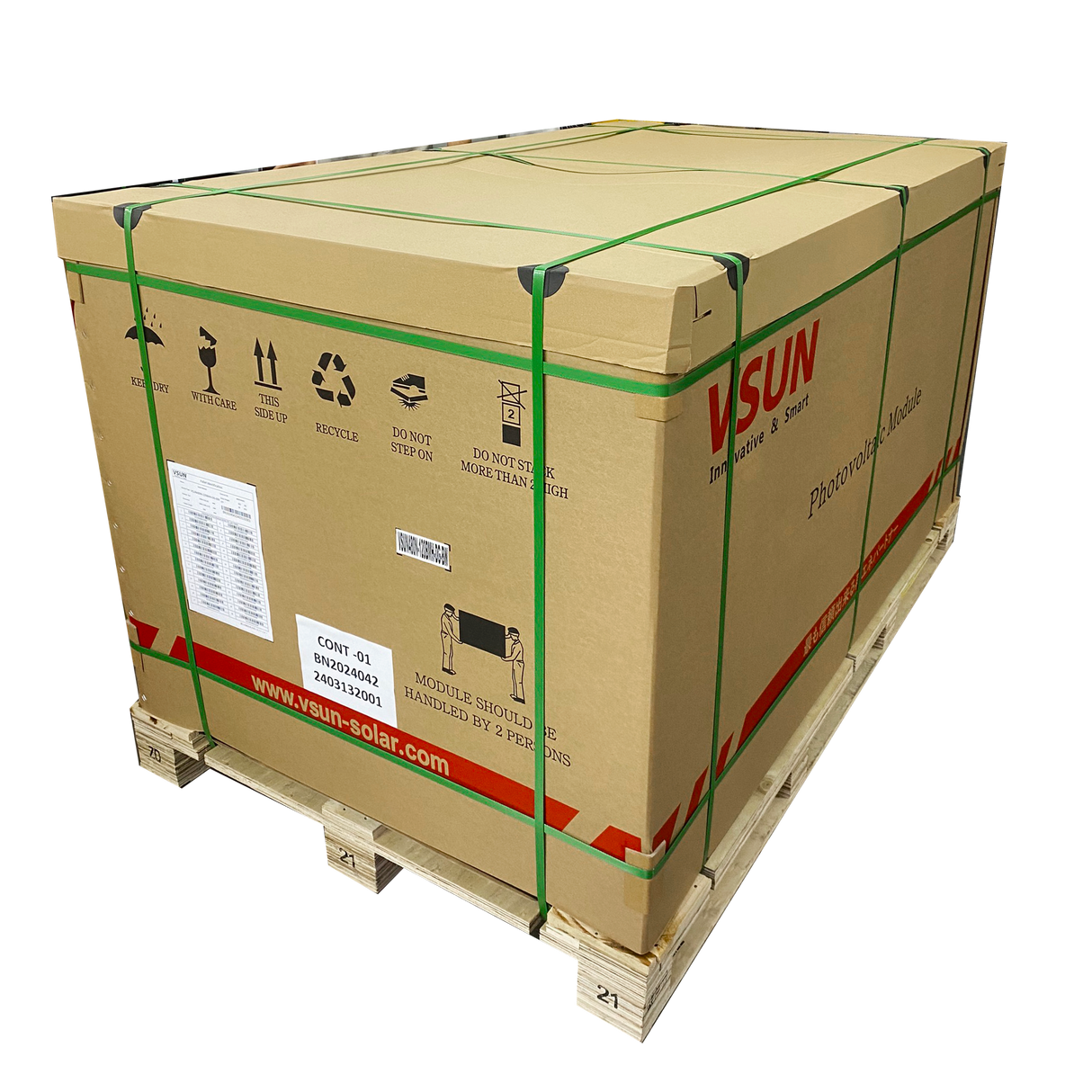 Vsun 480W Bifacial Solar Panel | PERC Cell Technology