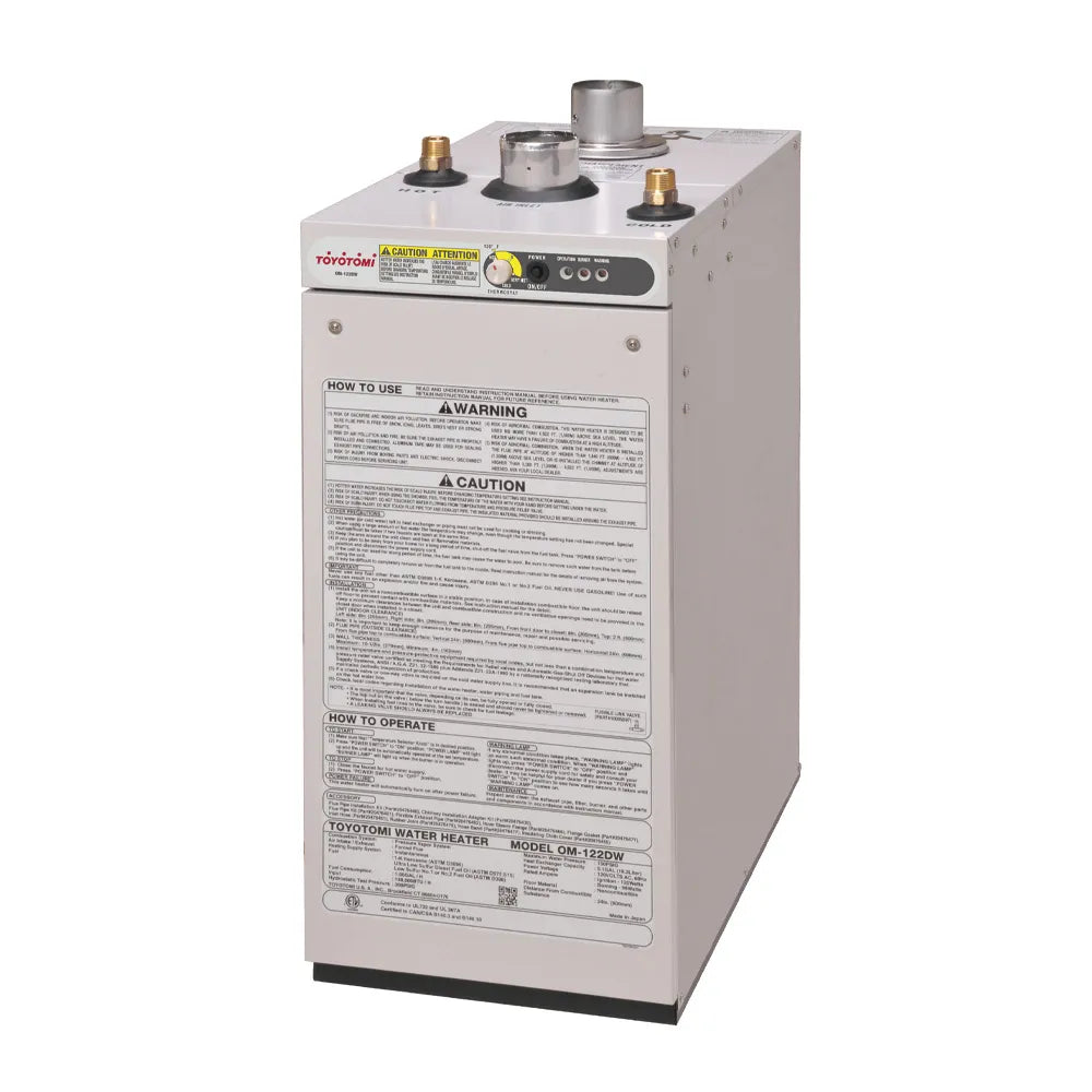 TOYOTOMI Semi-on-Demand Water Heater | OM-122DW