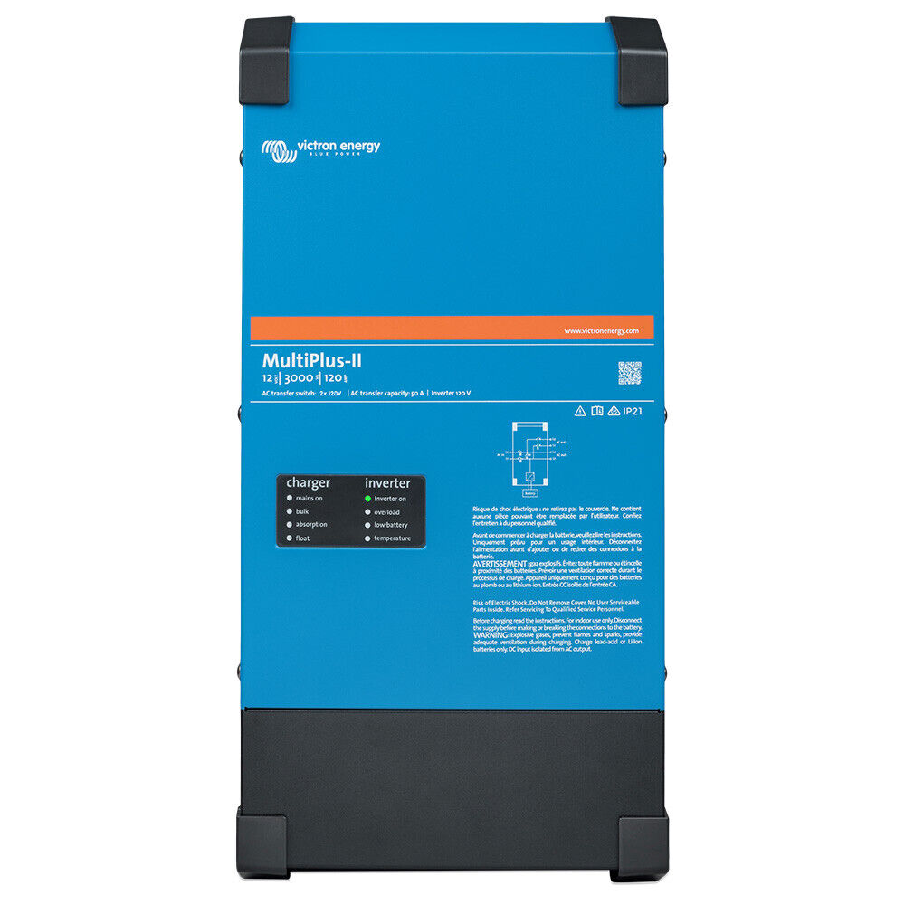 Victron Energy Onduleur/Chargeur MULTIPLUS-II 12/3000/120-50 2x120V | Certifié UL | PMP122305102