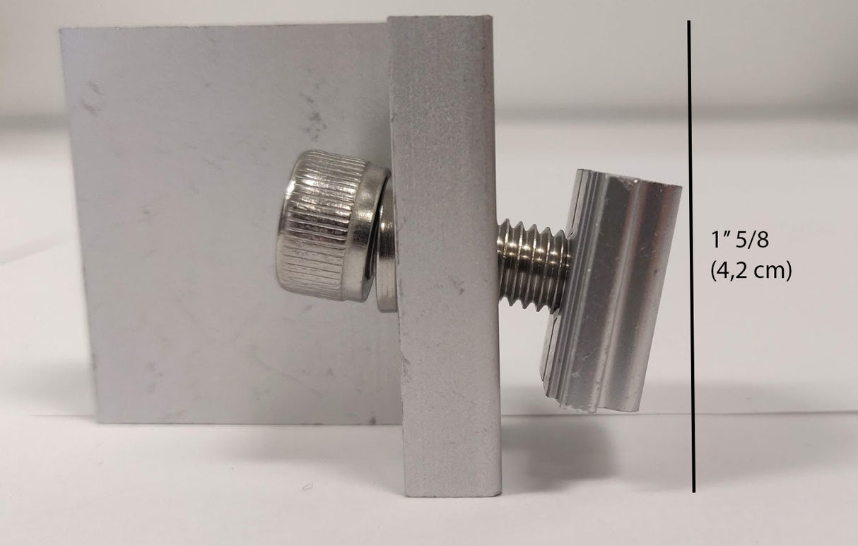 Elios Solar End Clamp Anodized Aluminum 40mm