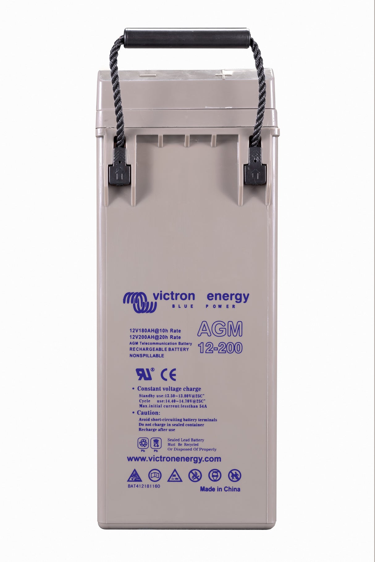 12V / 200Ah AGM Telecomm Batterie. (M8)