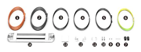 Kit de câble de montage au sol pour batterie rechargeable Pylontech Pelio LiFePO4 | SSE Résidentiel