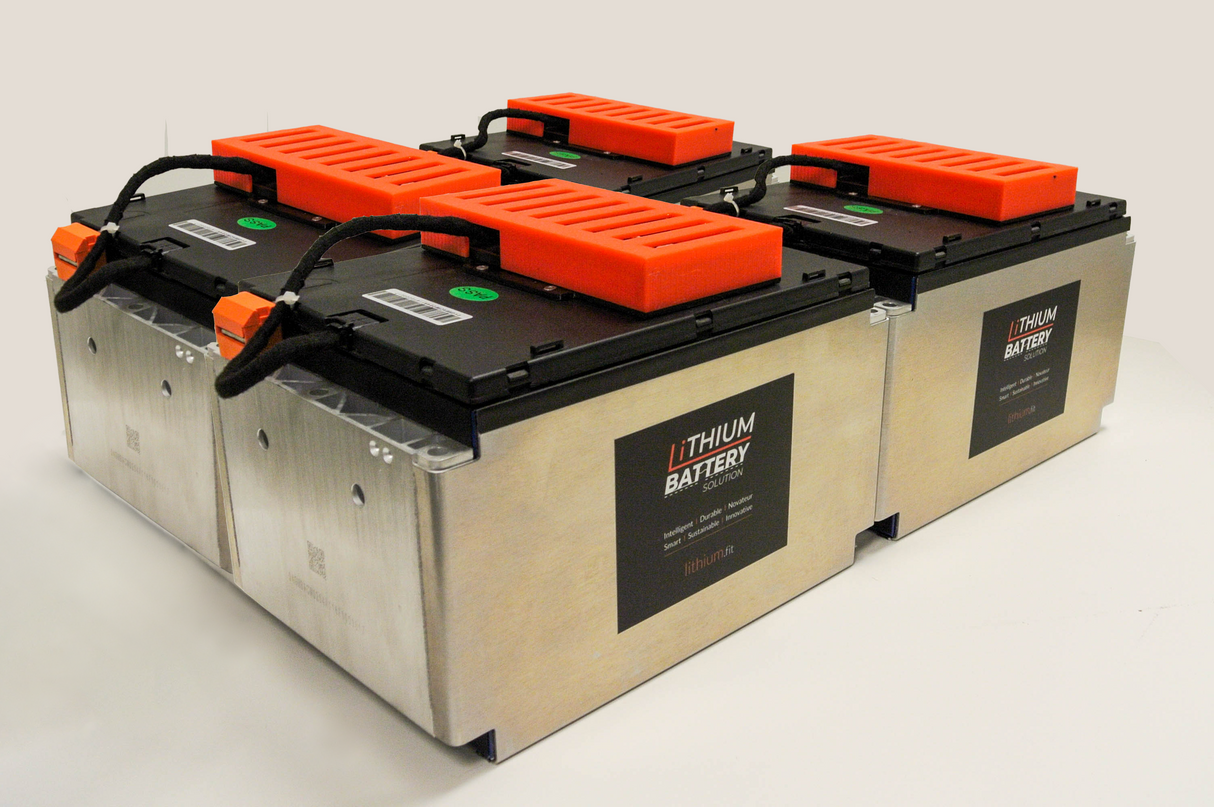 Lithium Battery Solution | 4X LBS 200 (LiFePO4) | Commercial Industrial battery Lithium-ion | with External BMS