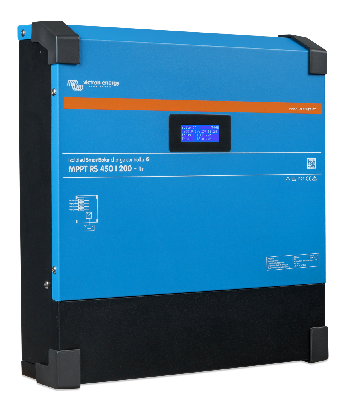 Régulateur de charge solaire Victron Energy SmartSolar MPPT RS 450/200-Tr | SCC145120410