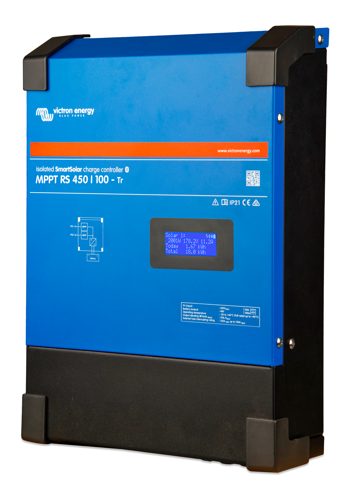 Régulateur de charge solaire Victron Energy SmartSolar MPPT RS 450/200-Tr | SCC145120410