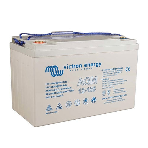 12V / 125Ah AGM Super Cycle batterie. (M8)