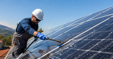 how to clean solar panels step by step
