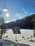 Elios Arbora P8 | Système de montage sur poteau pour 8 panneaux solaires (grand) | Système de montage sur poteau avec manivelle manuelle