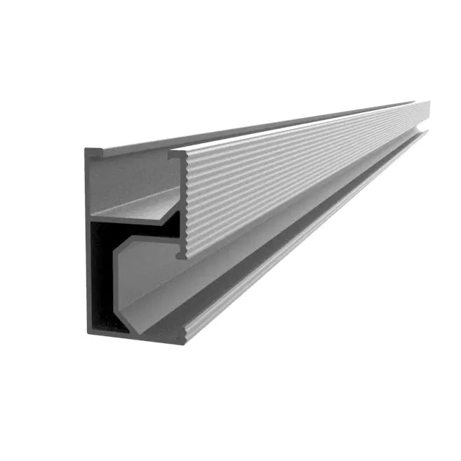 Rail solaire Elios Silver en aluminium 2 400 mm | 94,5 pouces – Rail de fixation pour panneaux solaires
