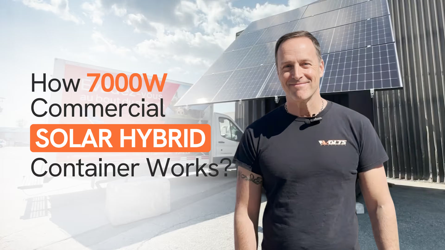 7000W commercial solar hybrid container system explained by Volts expert