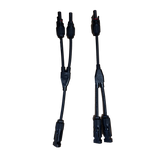 1 paire x connecteurs solaires Y connexion parallèle 2 branches électriques solaires 30 A