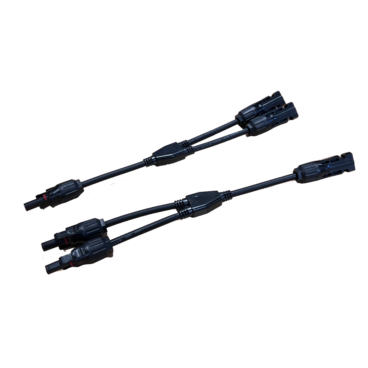 1 paire x connecteurs solaires Y connexion parallèle 2 branches électriques solaires 30 A