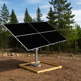 Elios Arbora P4-C | Pole Mount System for 4 Solar Panels | Post Mounting System