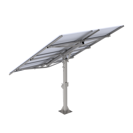 Elios Arbora P8-C I Pole Mount System for 8 Solar Panels | Includes Manual Crank & Accessories