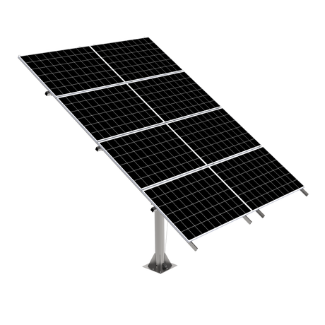Elios Arbora P8-C I Pole Mount System for 8 Solar Panels | Includes Manual Crank & Accessories