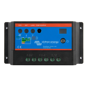 Vue de face du régulateur de charge solaire Victron BlueSolar PWM-Light 12/24 V 10 A