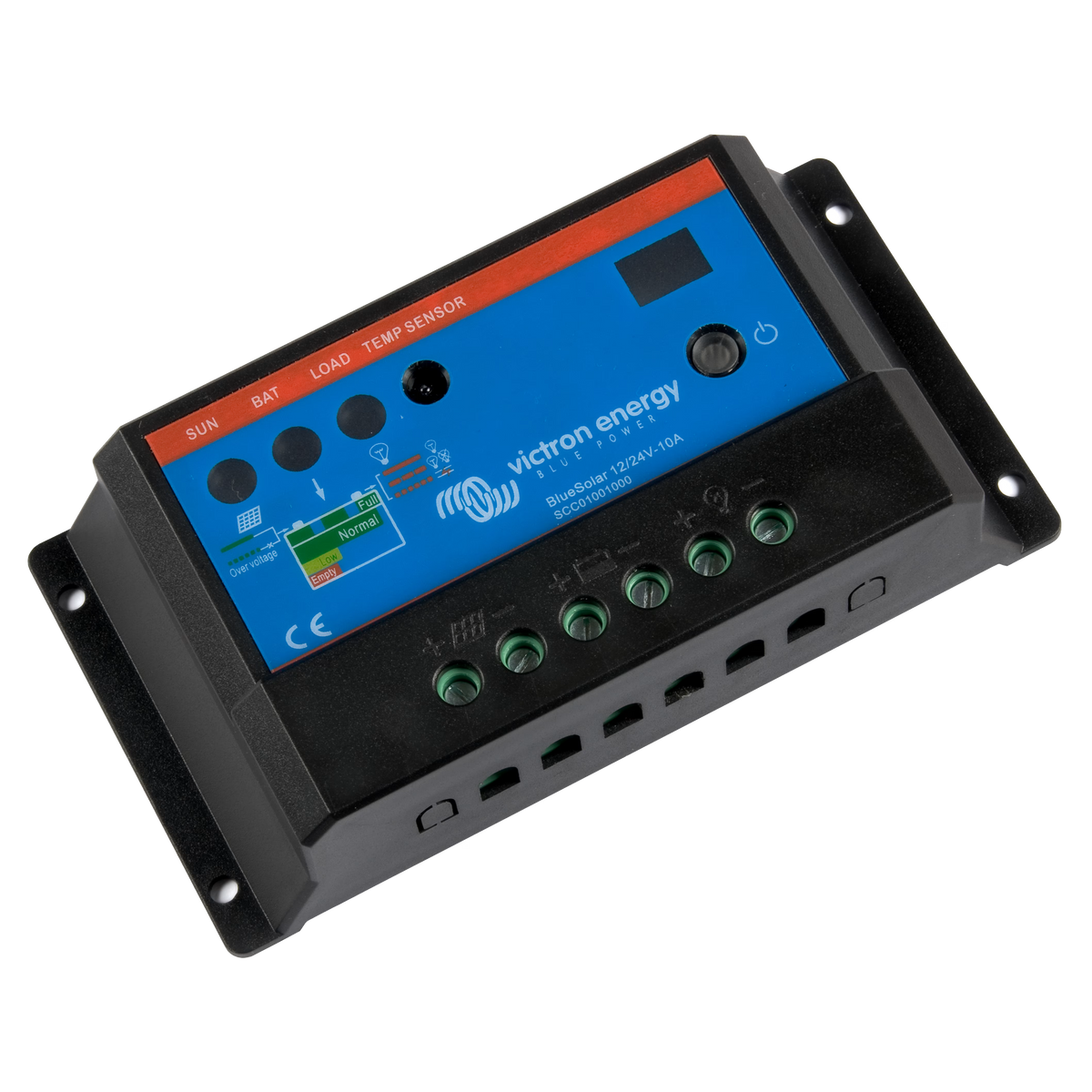 Régulateur de charge solaire Victron BlueSolar PWM-Light 12/24 V 10 A, vue de profil