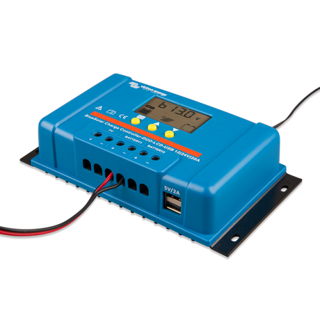 Victron Energy BlueSolar PWM DUO 12/24 V - 20 A avec écran LCD et port USB | SCC010020060