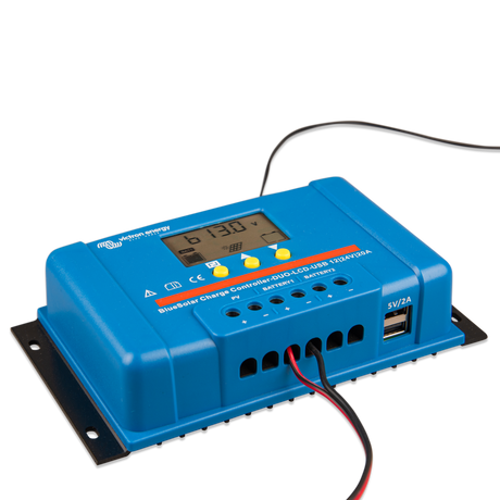 Victron Energy BlueSolar PWM DUO 12/24 V - 20 A avec écran LCD et port USB | SCC010020060