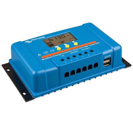 Victron Energy BlueSolar PWM DUO 12/24 V - 20 A avec écran LCD et port USB | SCC010020060