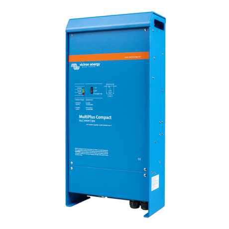 Vue de profil gauche du chargeur-onduleur Victron MultiPlus Compact 24/2000/50-50 120 V