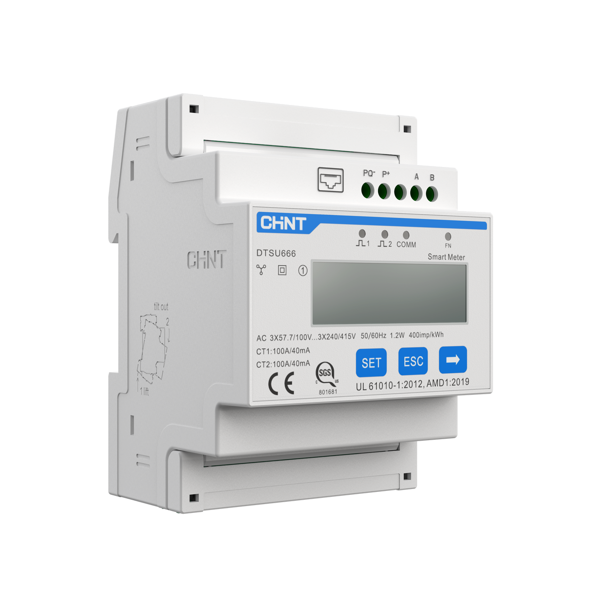 HYXI CHINT DTSU666 100A Smart Meter (2CT)