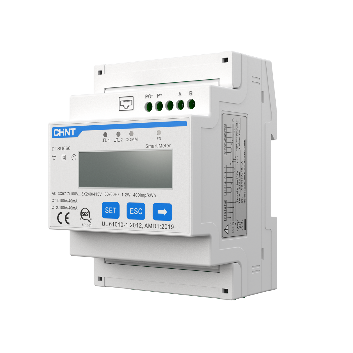 HYXI CHINT DTSU666 100A Smart Meter (2CT)