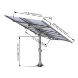 Elios Arbora P8-C I Pole Mount System for 8 Solar Panels | Includes Manual Crank & Accessories