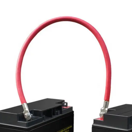 Elios Inverter Cable Pair AWG4/0-M8 Lugs, 5Ft Black/Red