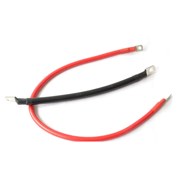 Elios Inverter Cable Pair AWG4/0-M8 Lugs, 5Ft Black/Red