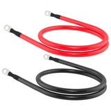 Elios Inverter Cable Pair AWG4/0-M8 Lugs, 5Ft Black/Red
