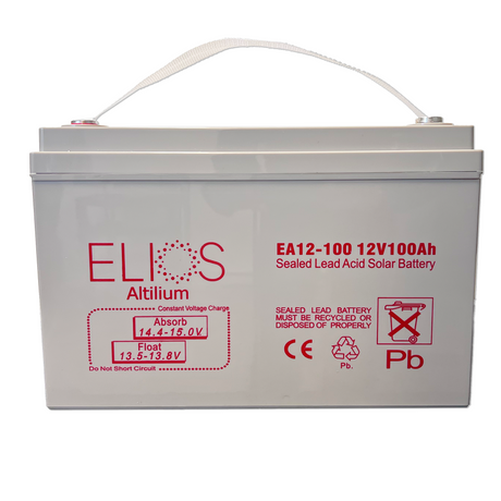 Elios Altilium EA12-100 | Sealed Rechargeable Lead Acid AGM Battery | 12V-100Ah