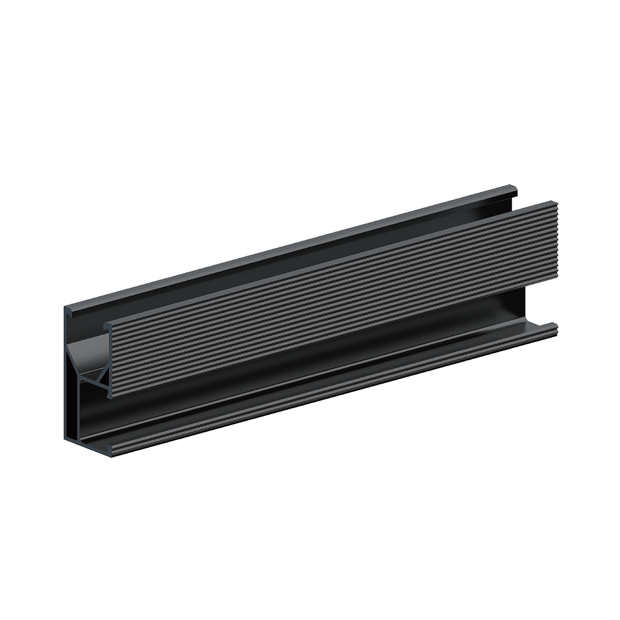 Elios Black Aluminum Solar Rail 4700mm | 185″ Solar Mounting Rail