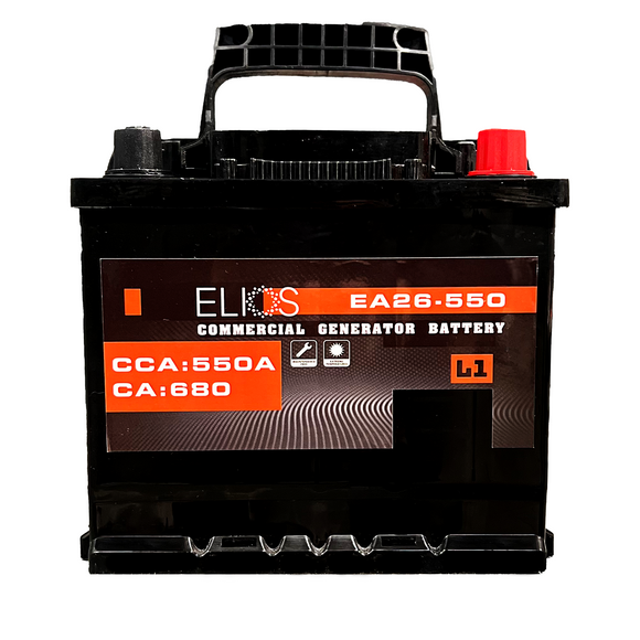 Elios Altilium EA26-550 | Batterie Plomb-Acide Scellée Inondée | 12V-55Ah