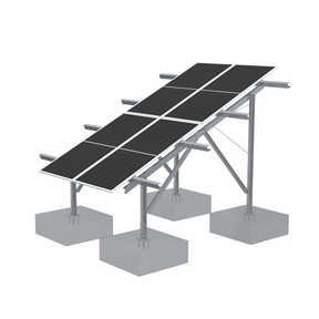 Solar panel system on a white background with 4 panels