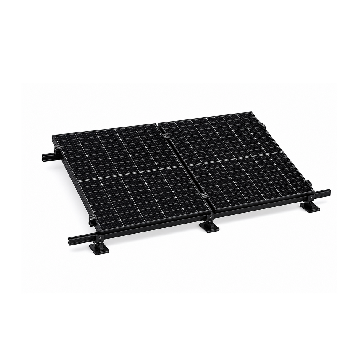 Elios Black solar panel kit on a white background