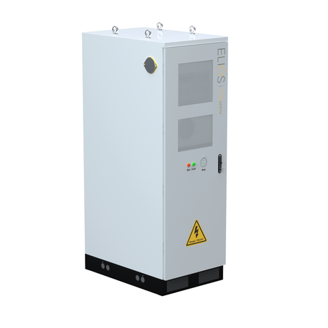 Armoire de stockage d'énergie au lithium haute tension Elios Litio EE-HV 30,7–61,4 kWh pour usage commercial | Intérieur et extérieur | Homologuée UL