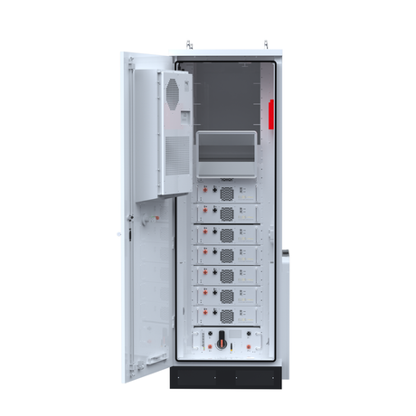 Armoire de stockage d'énergie au lithium haute tension Elios Litio EE-HV 30,7–61,4 kWh pour usage commercial | Intérieur et extérieur | Homologuée UL