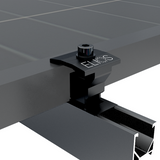 Elios Black Universal End & Middle Clamp for 30-35mm Solar Panels