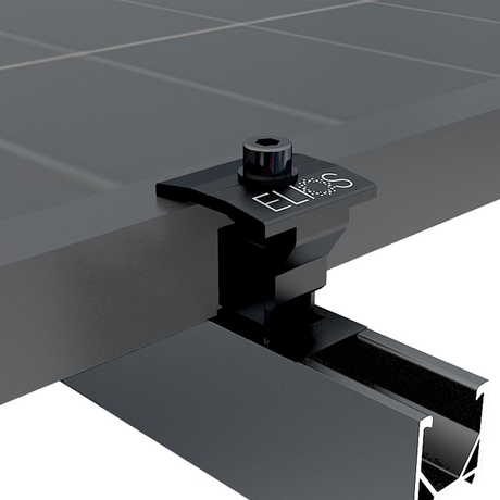 Elios Black Universal End & Middle Clamp for 30-35mm Solar Panels