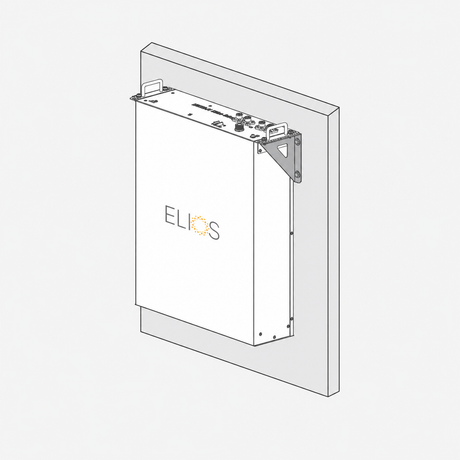 Elios Wall-Mount Bracket Kit for Litio5.12 Battery | White Cover