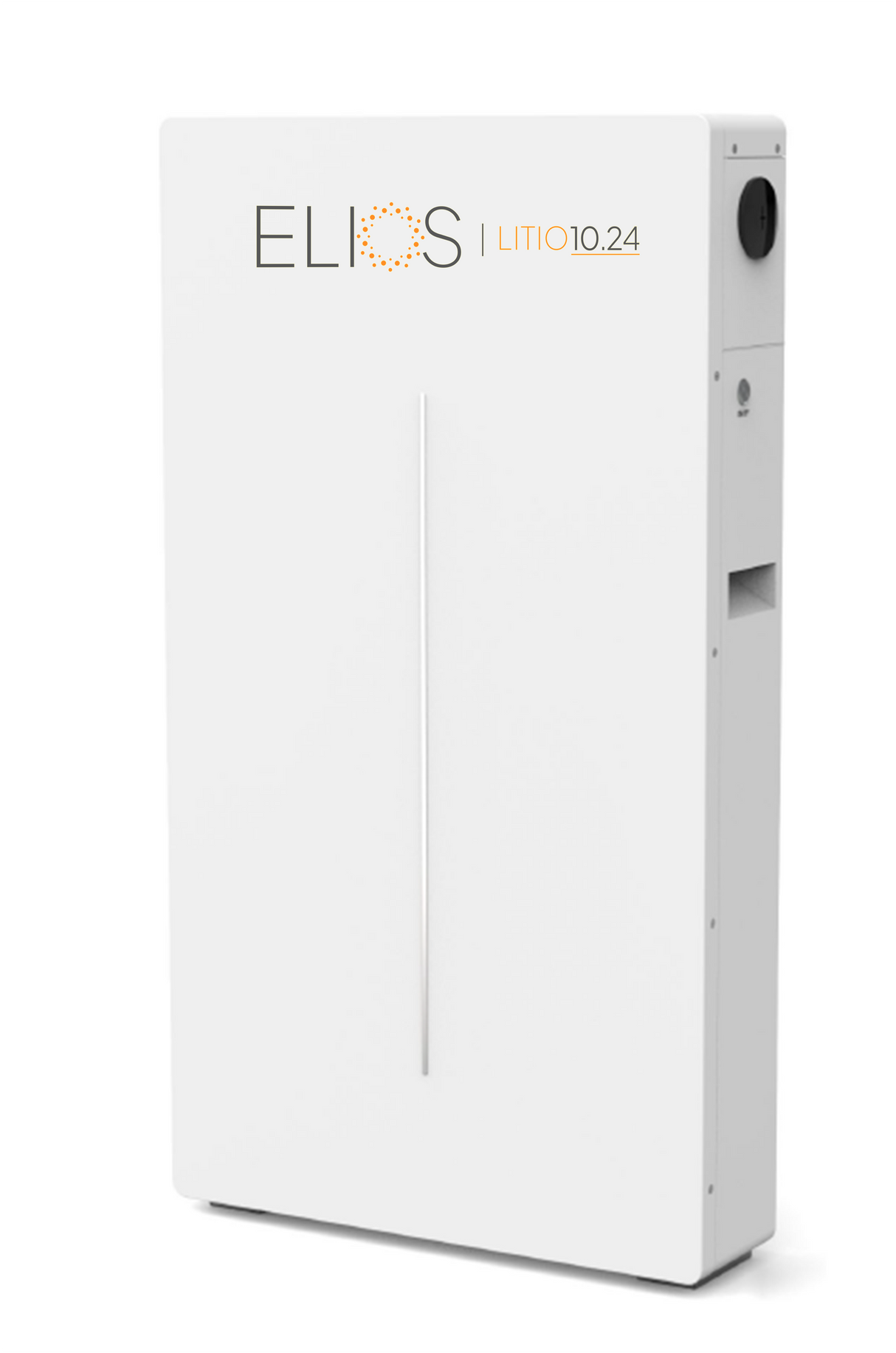 Elios Litio10.2 | Batterie au lithium 10,24 kWh/51,2 V à fixation murale certifiée UL | Sans Wi-Fi