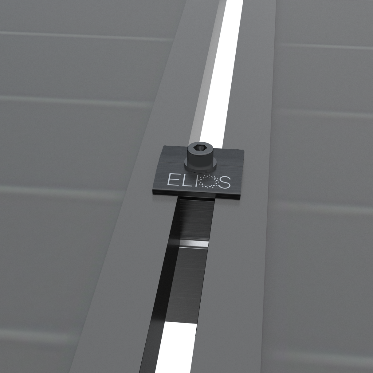 Elios Black Universal End & Middle Clamp for 30-35mm Solar Panels